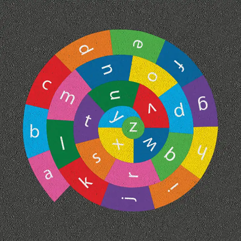 Educational Playground Literacy Learning A-Z Spiral Markings