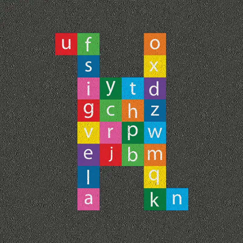 Educational Playground Letter Learning Grid Markings