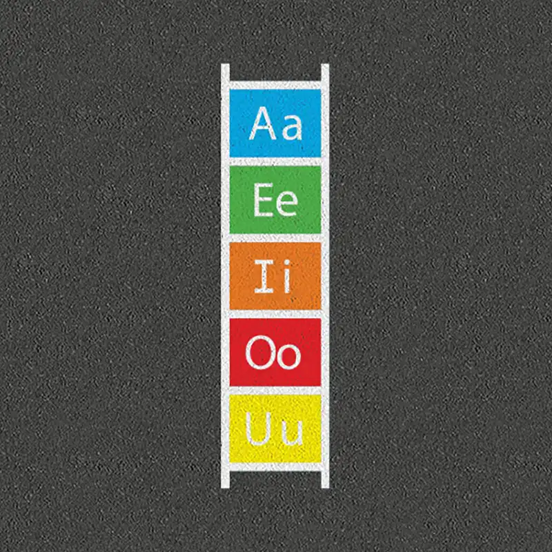 Educational Playground Literacy Vowel Learning Ladder