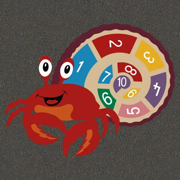 Educational Playground 1-10 number hermit crab markings