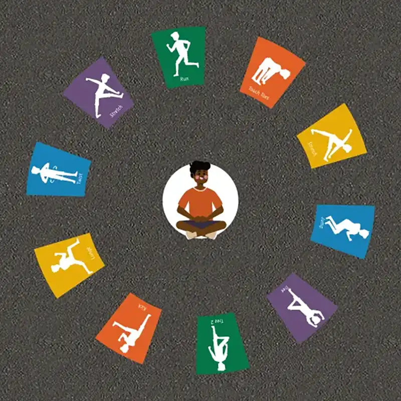 Thermoplastic Fitness markings exercise wheel