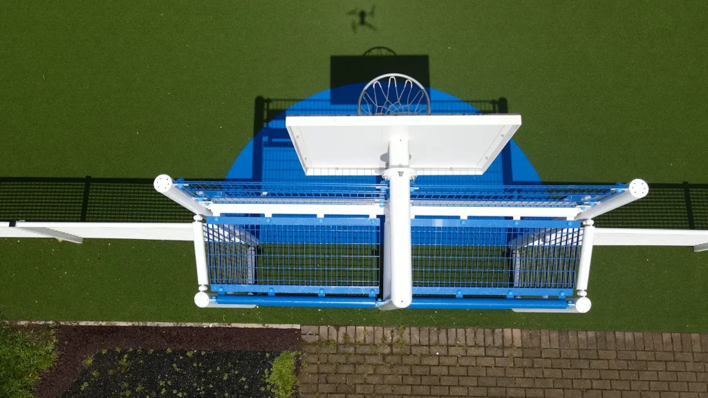 MUGA net at Nene Valley Primary School, Peterborough