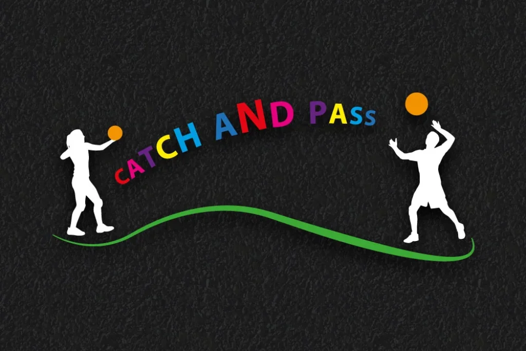 Playground Markings | Courts & Sports | Catch and Pass Catch and Pass zone playground markings for sports areas