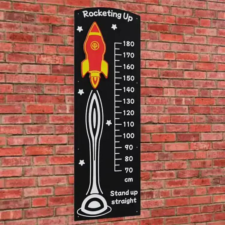 Play Panels – Educational – Height Chart Rocket – Brick Play Panels - Educational - Height Chart Rocket - Brick