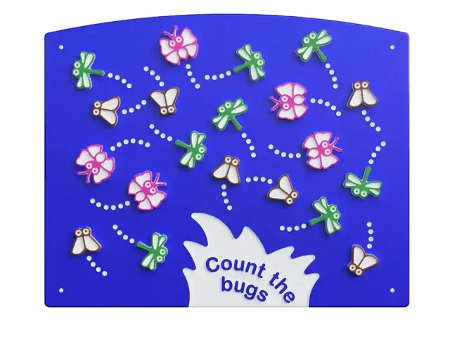 Play Panels - Numbers & Sums - Count the Bugs - Straight