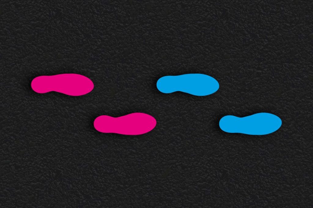 Playground Markings | Shapes & Prints | Shoe Prints Rainbow shoe print playground markings