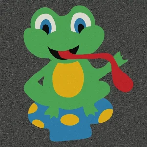 Frog on a toadstool thermoplastic play design