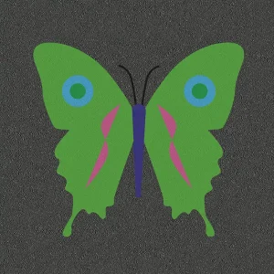 Green Butterfly Play Design
