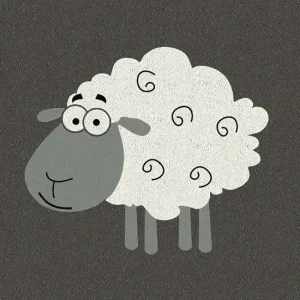 Sheep farm-yard animal play markings