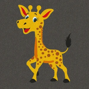 Giraffe animal themed playground markings