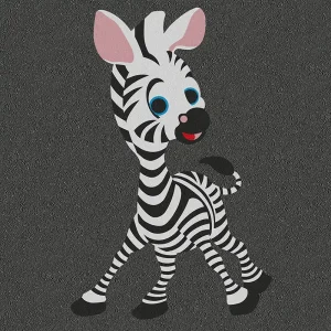 Zebra play marking design