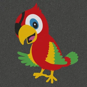 Pirate with an eyepatch playground character marking