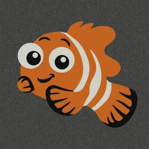 Friendly clownfish playground marking