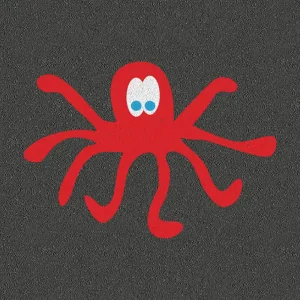 Red eight-legged octopus playground design