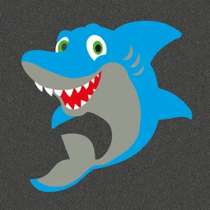 Friendly shark playground marking