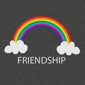 Friendship Play Marking with rainbow design