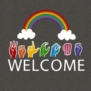 ASL Welcome sign Playground Markings