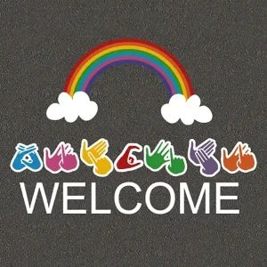 BSL Welcome sign Playground Markings
