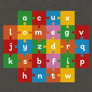 Educational Playground Literacy Alphabet Puzzle Jigsaw Play Markings