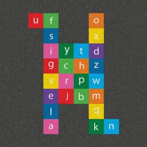 Educational Playground Literacy Learning Letter Jump Grid Play Markings