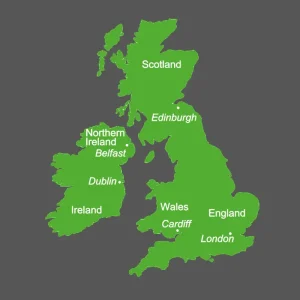 British Isle Map Playground Marking