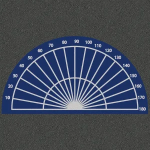 Educational playground Protractor markings