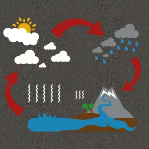 Educational Play Markings Water Cycle