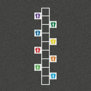 Thermoplastic Fitness markings activities training ladder