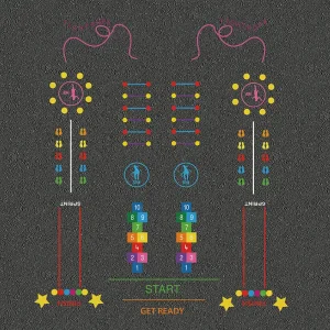 Fitness Trail Tag Team Thermoplastic Markings
