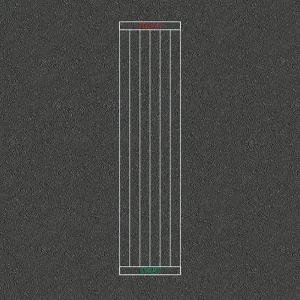 6 lane running track playground markings