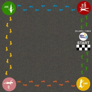 Daily Mile activity fitness trail