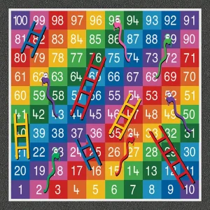 1-100 Snakes & Ladders [TMG003-100LFUB]