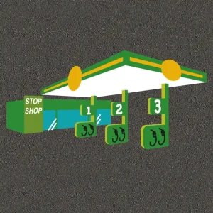 Petrol Station Playground Marking