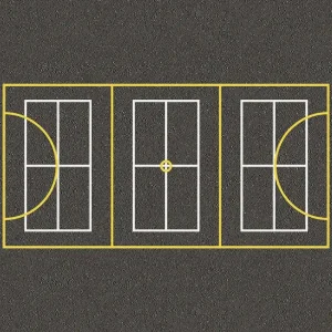 Netball and 3 Short Tennis Court MUGA