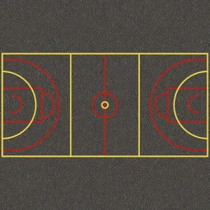 Basketball and Netball Combined Sports Court Markings