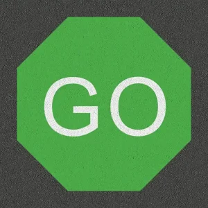 Octagonal Go Sign Playground Marking for Roadway Design