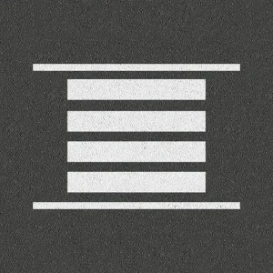 Zebra Crossing Roadway marking for playground roadway track